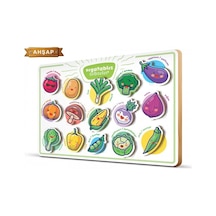 Bebek Eğitici Sebzeler Ahşap Frame Çerçeve