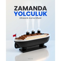 Jellyfish Gemi Tasarimli Aroma Difuzor Led Efektli Abundance Prosperity