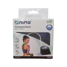 Nimo Kinesiyoloji Bandı  Bandı 5 CM x 5 M Siyah