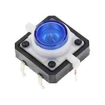 12x12mm Mavi Led Işıklı Tact Switch