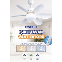 Waldern 6 Kanatlı, Işıklı Sessiz Çalışma Tavan Tip Vantilatör