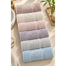 Bamboo Garden Bambu Pamuk Karışımlı El Yüz Havlusu 50x90 Cm 6 Lı Set - Çok Renkli