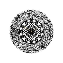 Pazly Suntek Siyah Sanatı Saatler Saati Magideal Duvar Dini Asılı Akrilik Pq Siyah