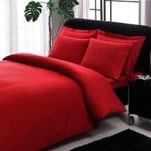 Taç Premium Basic Nevresim Takımı Stripe Kırmızı King Size Xl Battal Boy Çok Renkli