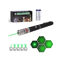 Yeşil Lazer Pilli 5 Başlıklı Yeşil