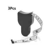 Black-3 Adet Ölçüm Bandı Otomatik Teleskopik Bant Bant Taşınabilir Dikiş Terzi Terzilik Ölçüm Cetveli Bel Göğüs Bacaklar