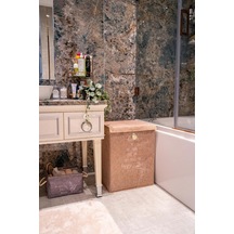 Tr Keçe Çok Amaçlı Kapaklı Düzenleyici Kutu 55 X 41 X 30 Cm Mega, Bej