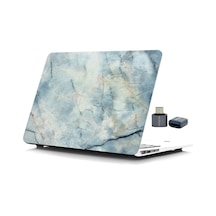 Macbook Pro Kılıf 15 İnç Mermer11nl Touchbarlı 15" Pro A1707 A1990 İle Uyumlu R-34