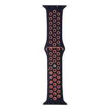 Apple Watch Seri 7/8/9 45mm Uyumlu Kordon Yeni Seri 2023 Silikon Strap Kayış Lacivert