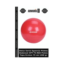 Delux Serisi Egzersiz Pilates Bedensel Xpt-75-red Plates Topu Kırmızı 75 Cm 1200 Gr