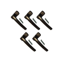 5 Adet Koyu Kahve Pimapen® Marka Pencere Kolu (Aluminyum)