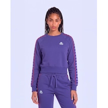 Kappa 222 Banda Marbella Tur Kadın Mor Viyole Regular Sweatshirt