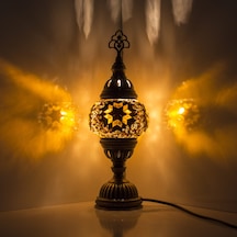 Dekoratif MOZAİK GECE LAMBASI OSMANLI TARZI AMPUL HEDİYELİ