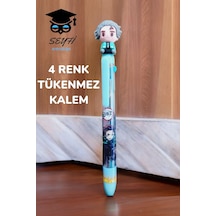 4 Renkli Tükenmez Kalem Anime Modeller 1 Adet Yeşil