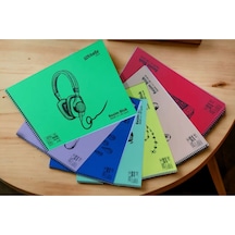 4 Adet 25x35 Cm Plastik Kapak 25 Sayfalı Resim Defteri 120 Gr Kağıt Karma Renk Yollanacaktır Çok Renkli