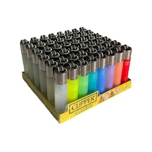 Clipper Micro Soft Renkli Taşlı Çakmak 48 Adet 3515