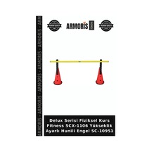 Delux Serisi Fiziksel Kurs Fitness Scx-1106 Yükseklik Ayarlı Hunili Engel Sc-10951 Çok Renkli