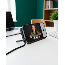 240w Type-c To Type-c Telefon Stand Özellikli Şarj Kablosu 0