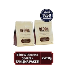 Nord Kivu Premium Espresso & Nitelikli Filtre Kahve Çekirdek Tanışma Paketi 250g X 2 Adet Çekirdek Kahve