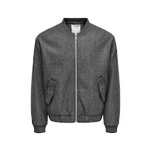 Only & Sons Onsworf Lıfe Bomber Jacket Otw Erkek Gri Mont - 22034739