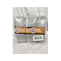 Star Lurex Gri El Örgü İpi 3 Adet - Renk: T082