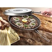 Cem Pratiko İkiz Börek Balık Tavası 32 CM Çift Taraflı Tava