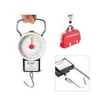 22 Kg/50lb Kancalı Tartı Aleti 1 Metre Mezuralı Askılı Balıkçı Terazisi Lisinya