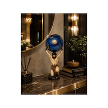 Dekoratif Aksesuar Atlas Obje El Boyama Mavi - 566991105