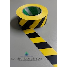 Sarı-siyah İkaz Şerit Bant 1 Adet 50mm X 33mt
