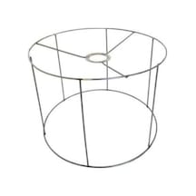 Silindir Makrome/kurdela Abajur Çember Teli 26cm-20 Cm Orta Boy Kendin Yap