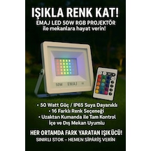 Emaj 50w Rgb Projektör