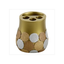 DİŞ FIRÇALIK ALTIN PUANLI POLİRESİN 9X9X10CM Diğer