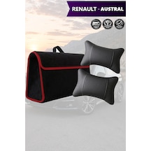 Renault Austral Uyumlu Koltuk Yastığı Siyah Renk Bagaj Çantası Lüks Model