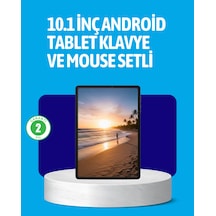 Android 15 Tablet Klavyeli Mouse Lu Profesyonel Set
