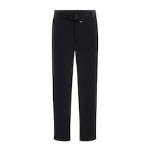 Plus Scorpion Erkek Bağcıklı Lastik Belli Slim Fit Kumaş Pantolon Rahat Kalıp, Günlük & Şık Kombin Pantolonu Lacivert