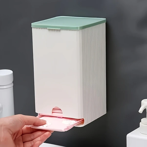 Sunshine011 Yeşil Duvar Askılı Banyo Depolama Organizer - Dayanıklı Plastik Raf, Kolay Montaj Yeşil