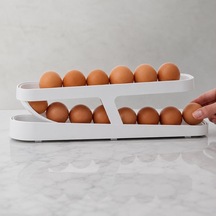 Buzdolabı Yumurta Standı 2 Katlı Plastik Yumurta Organizer 14-17 Adet Kapasiteli Çok Renkli