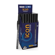 Linc Icon 50'li 1.0mm Kapaklı Tükenmez Kalem Siyah Diğer