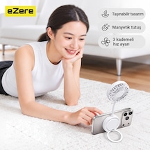 Ezere Flexcool Magsafe Manyetik Telefon Fanı Taşınabilir Mini Vantilatör