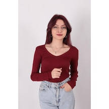 Busem S0015897 Kadın Bluz Bordo