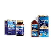 Vitals Omega-3 2000 Mg Epa + Dha Balık Yağı İçeren Takviye Edici Gıda 1 X 60 Kapsül + Nutraxin Omega-3 For Kids 150 Ml