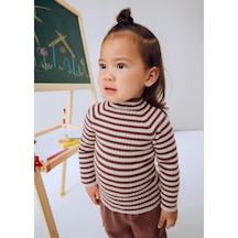 Mayoral Kız Bebek Balıkçıyaka Örme Kahverengi
