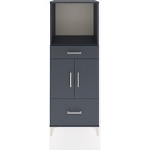Hyperion Dolap 2 Raflı 2 Çekmeceli 2 Kapaklı 60x44x163 Antrasit-antrasit Antrasit