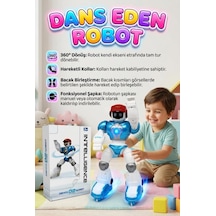 Kumandalı Dans Eden Sesli Işıklı Müzikli 360 Derece Dönebilen Programlanabilir Akıllı Oyuncak Robot