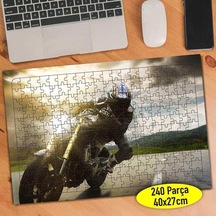 Hız Tutkunu Motorsiklet Yarışı 240 Parça Puzzle Yapboz-112017101