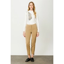 Ekol Dar Paça Lastikli Bel Camel Kadın Pantolon 23202001 001
