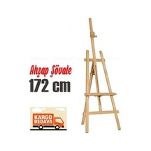 Ahşap Şövale Cilalı Kayın Ağacı Ölçüler 55X60X175 Cm