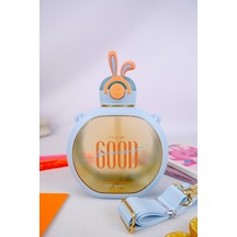 Digithome Tavşan Kulak Figürlü Askılı Sağlıklı Polikarbon Matara Suluk 700 Ml Mavi H2o76022 C1-1-18