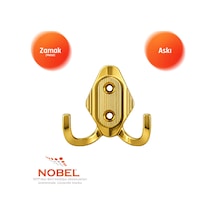 Has Askı, Metal Vestiyer Askısı, 14 Gr, Dolap Ve Duvar Askılığı, Altin Vidalı
