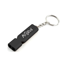 Argeus Anahtarlıklı Alüminyum Acil Durum Düdüğü Siyah Çok Renkli